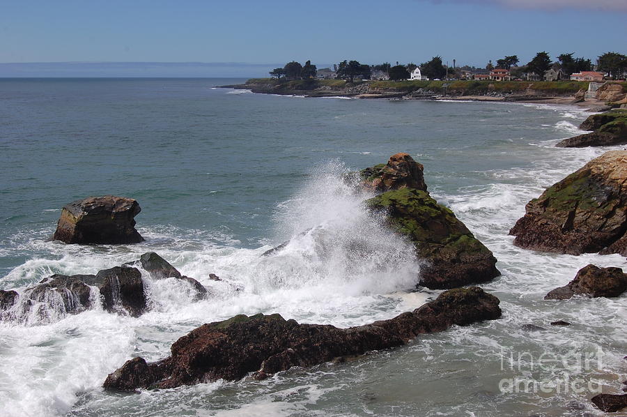 Ocean Spray West Cliff Photograph by Garnett  Jaeger