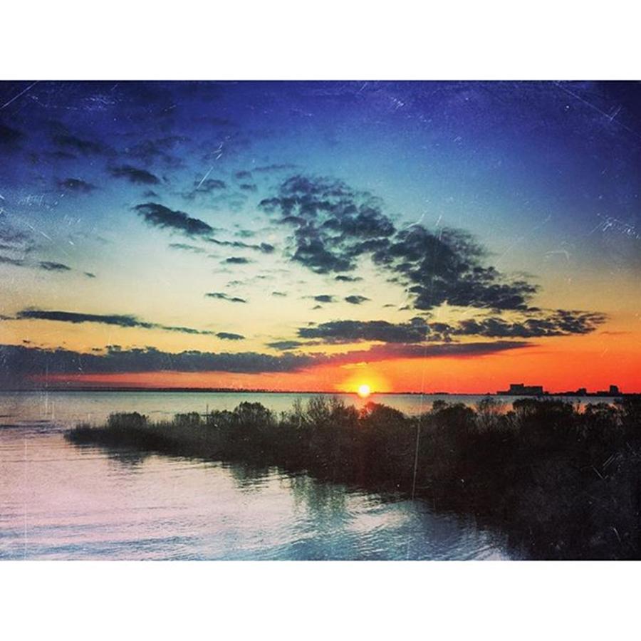 Ocean Springs Sunset #mexturesapp Photograph by Joan McCool