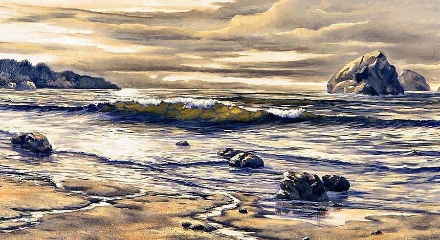 Ocean Streams Painting by Lynne Wright