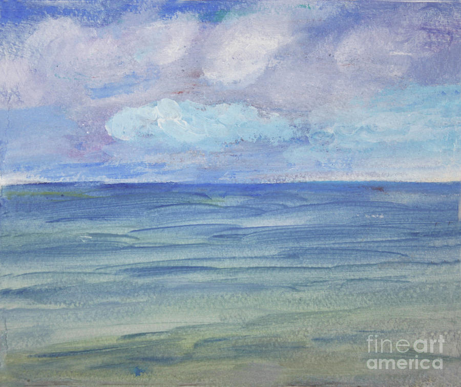 Ocean Study Painting by Donna Walsh