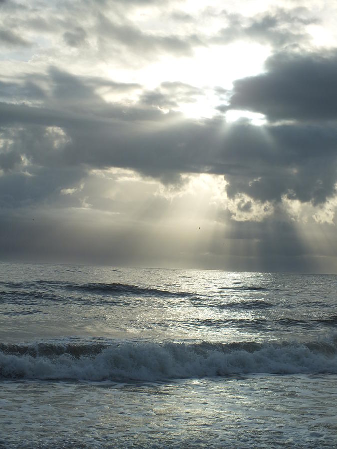 Outer Banks White Ocean Sunrise Photograph