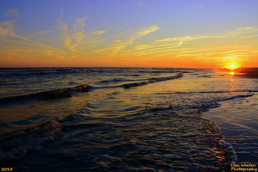 Ocean Sunrise Photograph by Lisa Wooten