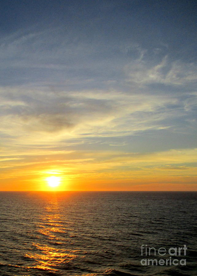 Ocean Sunset 17 Photograph by Randall Weidner
