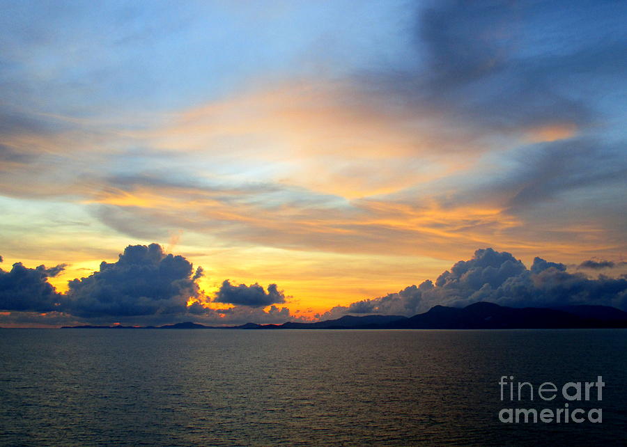 Ocean Sunset 23 Photograph by Randall Weidner