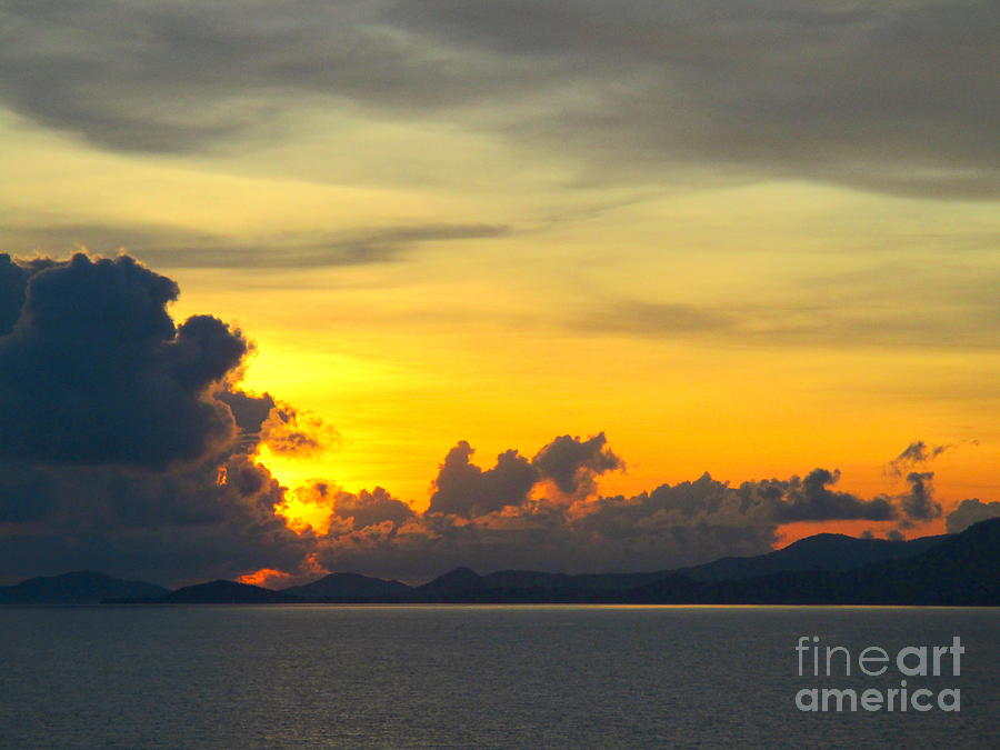 Ocean Sunset 27 Photograph by Randall Weidner