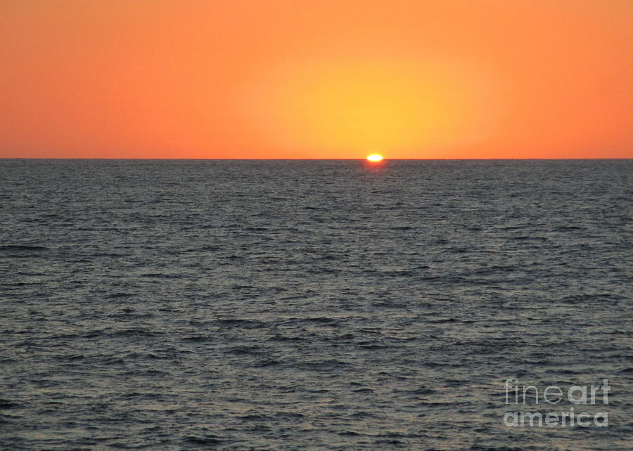 Ocean Sunset 4 Photograph by Randall Weidner