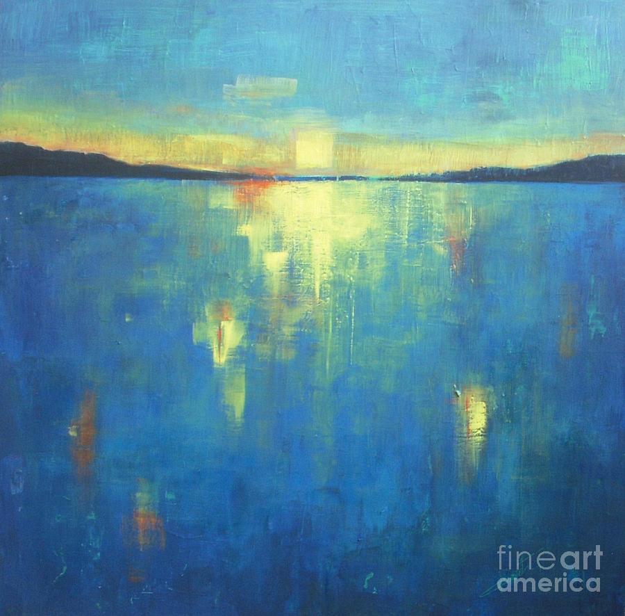 Ocean Sunset Painting by Vesna Antic