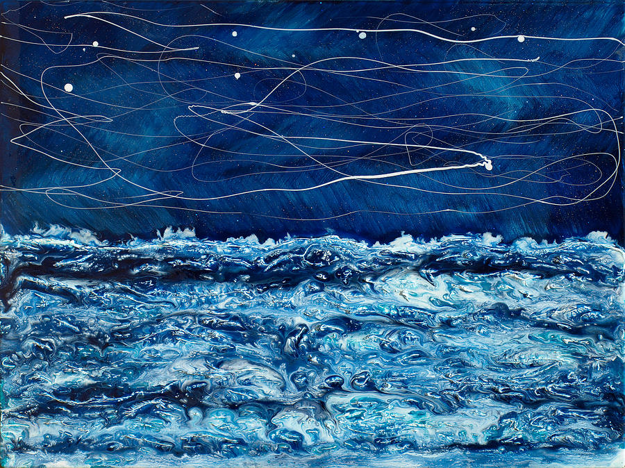 Abstract Painting - Ocean Surf by Paul Tokarski