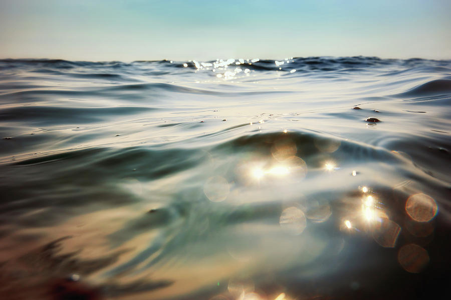 Ocean Surface Photograph by Christopher Johnson