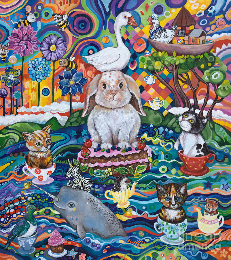 Ocean Tea-party Painting by Lynda Bell