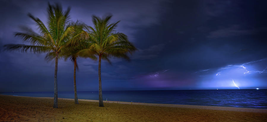 Ocean Thunderstorm Photograph by Mark Andrew Thomas