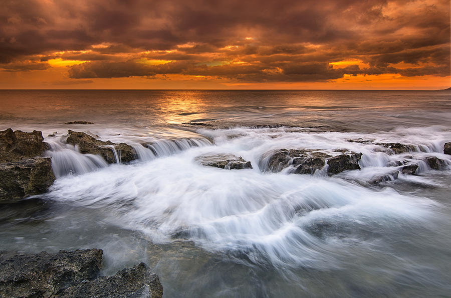 Sunset Photograph - Ocean by Tin Lung Chao