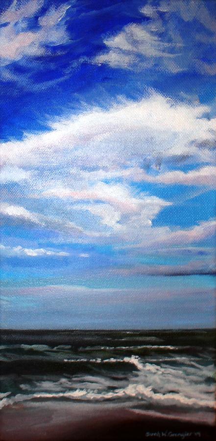 Ocean View from Assateague Island Painting by Sarah Grangier