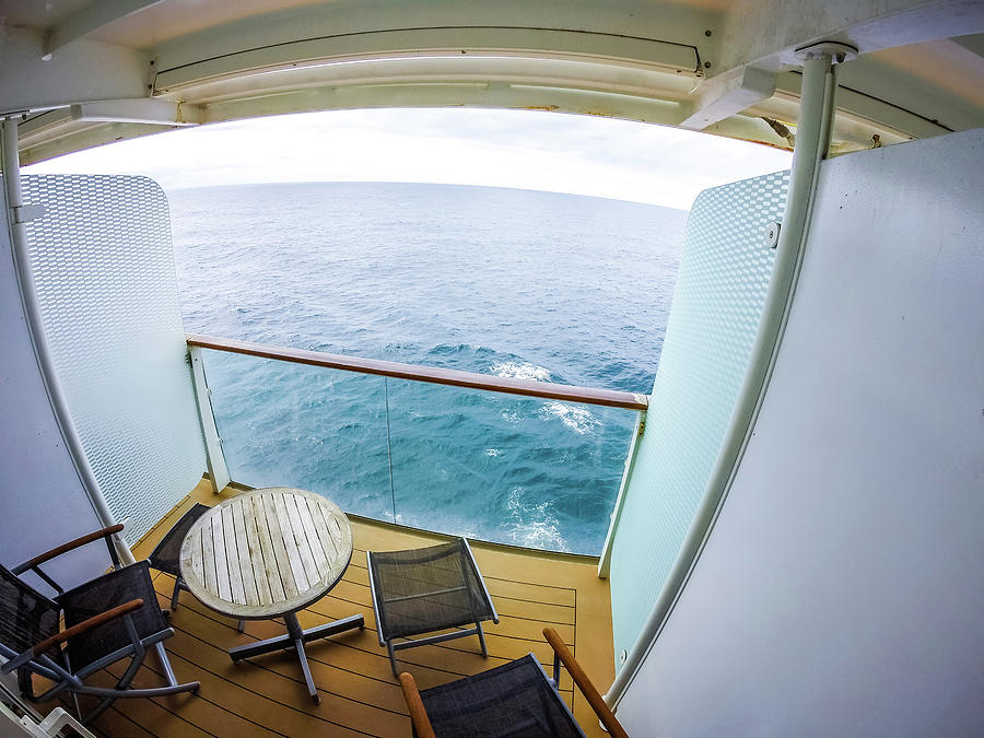 Ocean View From Cruise Ship Balcony Room Photograph by Alex Grichenko