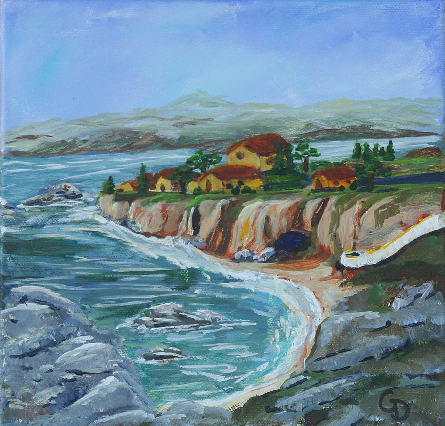 Beach Painting - Ocean view by Gail Daley