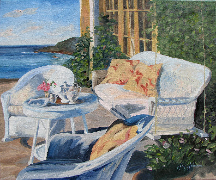 Landscape Painting - Ocean View by Jay Johnson Landscape Painting - Ocean View by Jay Johnson