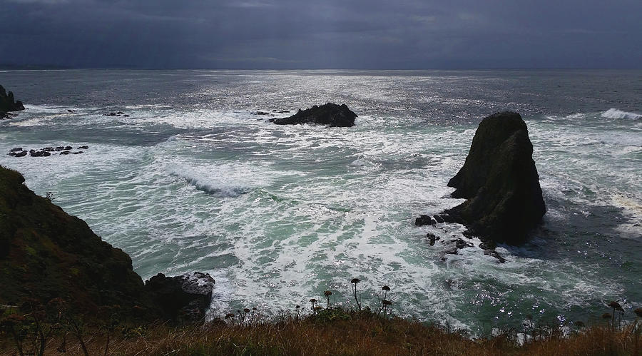 Ocean View - Oregon Coast - Newport - Photography - Seascape Photograph by Brooks Garten Hauschild