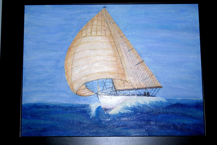 Ocean Voyage Painting by Jean Wolfrum