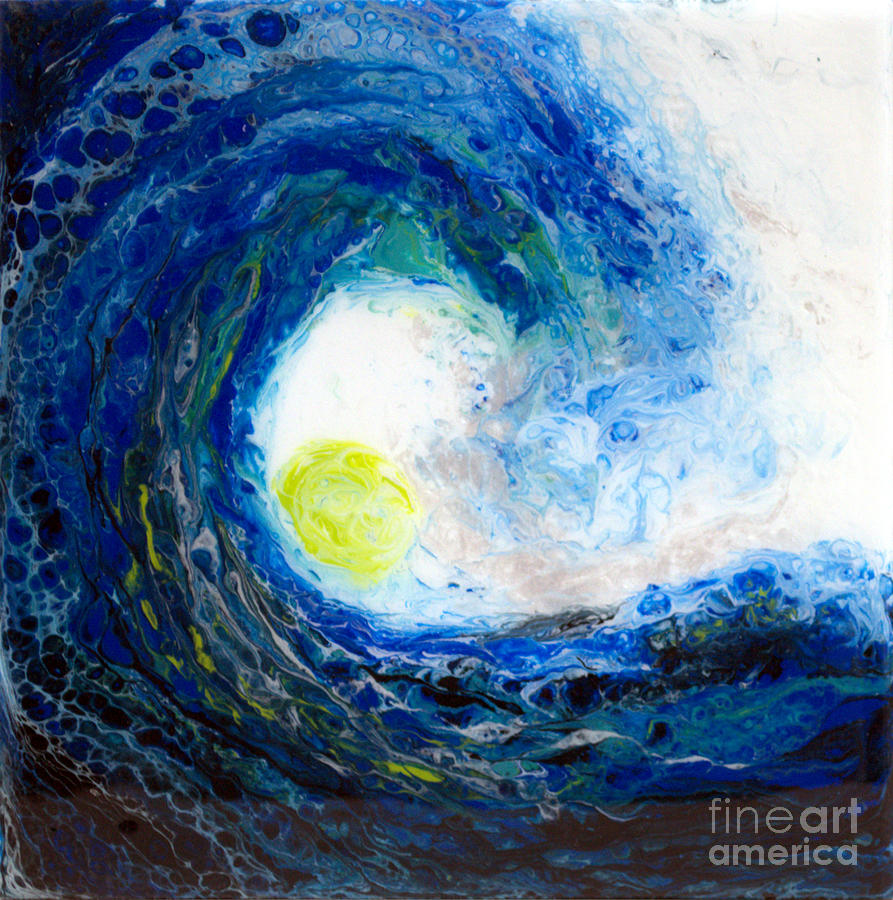Ocean Wave 2 Painting by Shelly Tschupp