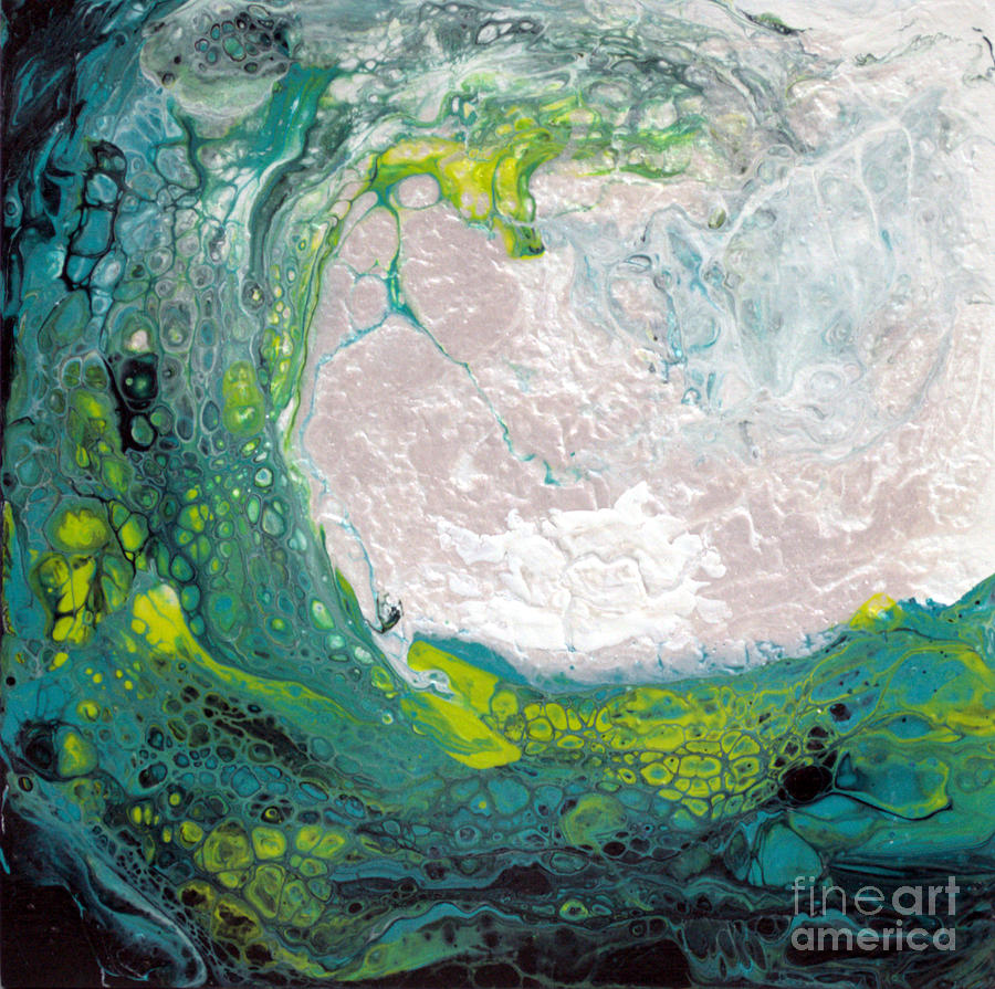 Ocean Wave Pour 1 Painting by Shelly Tschupp