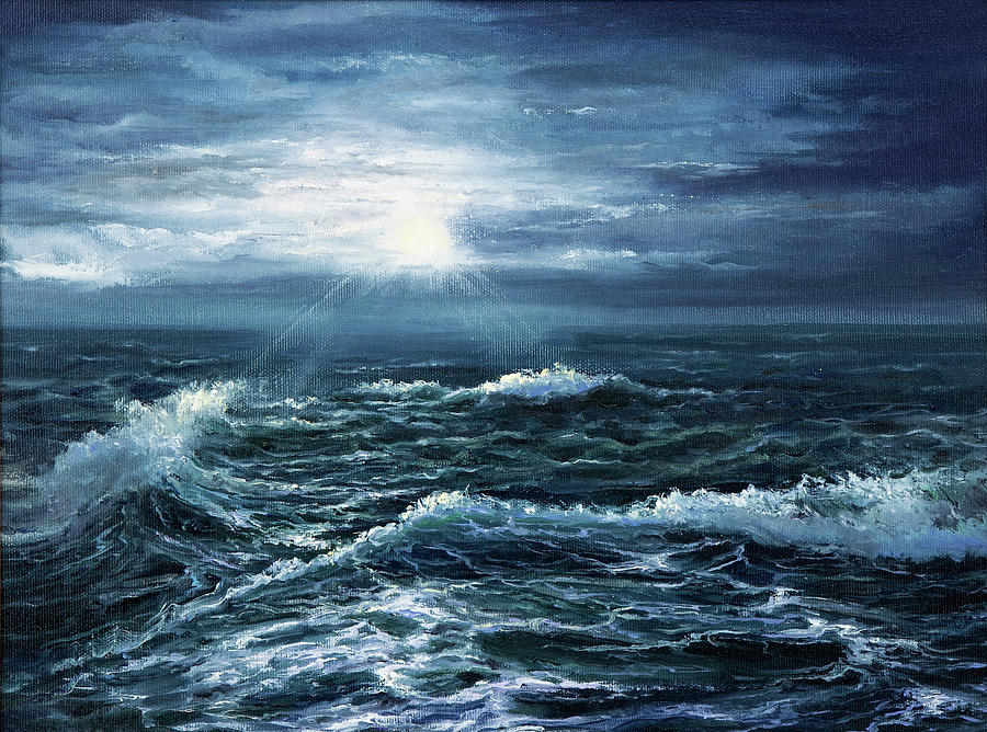 easy ocean waves painting