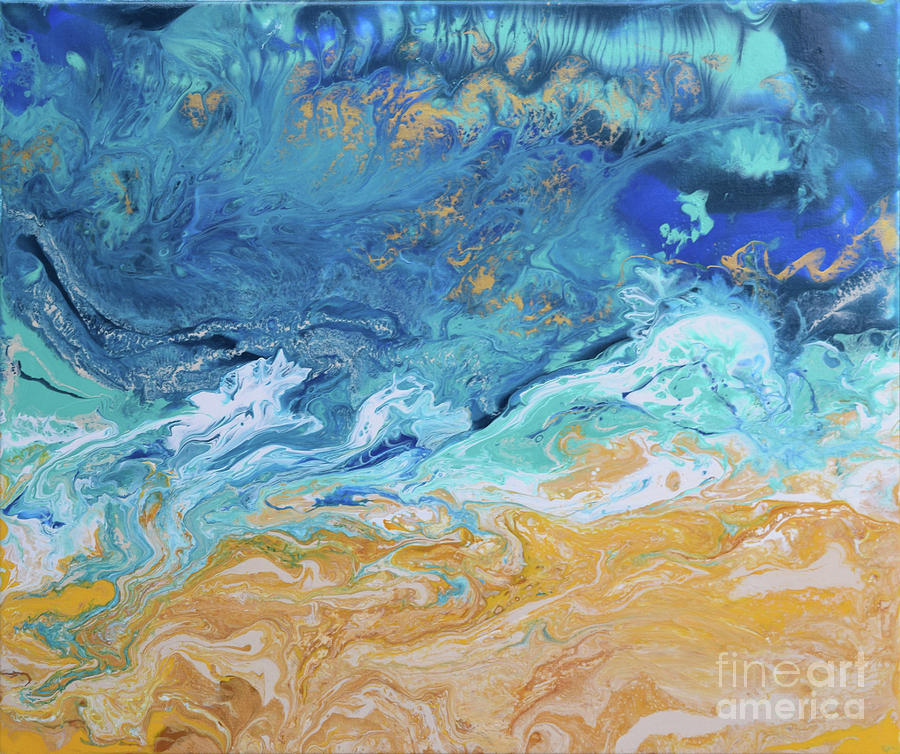 Ocean Waves  Painting by Jyotika Shroff