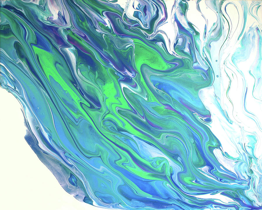 Ocean Waves Painting by Marilyn Borne