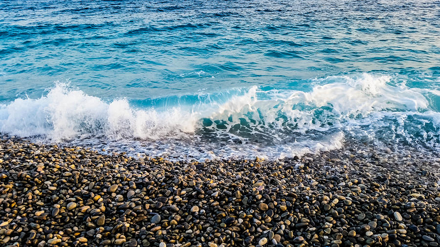 Ocean Waves Nice France Photograph by Jordan Whitehead