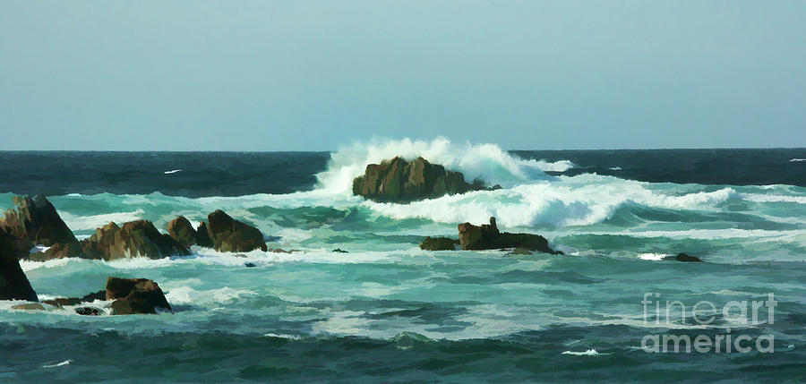Ocean Waves Pacific Coast  Photograph by Chuck Kuhn