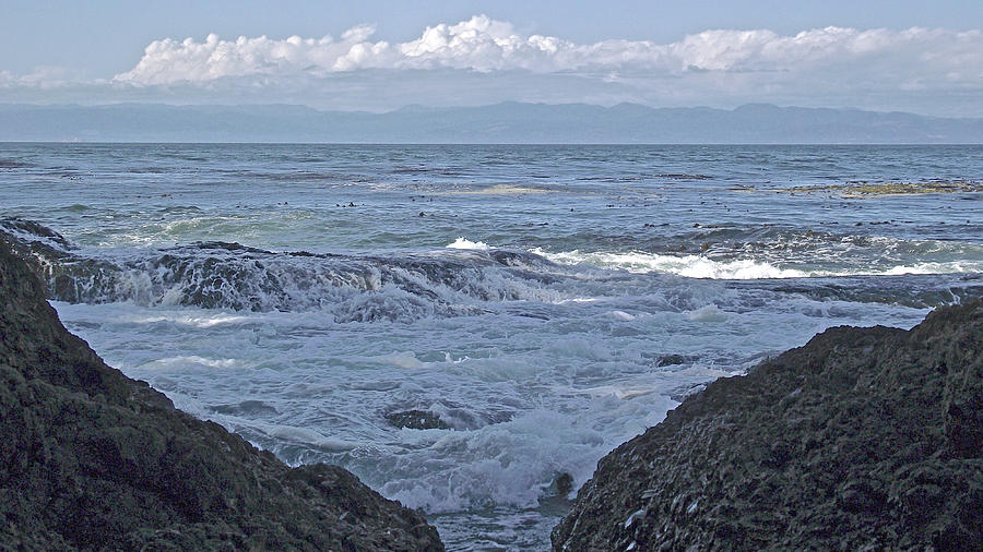 Ocean Waves Roll In at Tongue Point in Salt Creek Recreation Area on Olympic Peninsula, Washington  Photograph by Ruth Hager