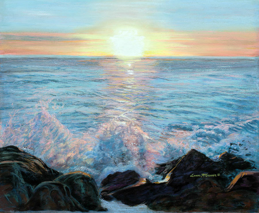 Ocean Waves Painting by Sister Laura McGowan - Fine Art America