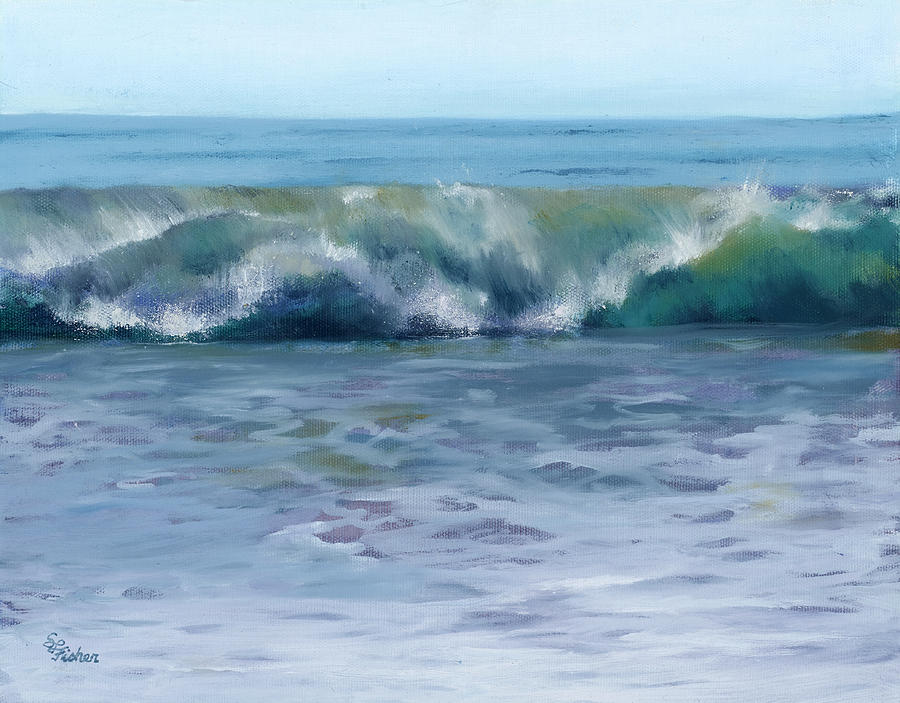 Ocean Zen Painting by Sandy Fisher