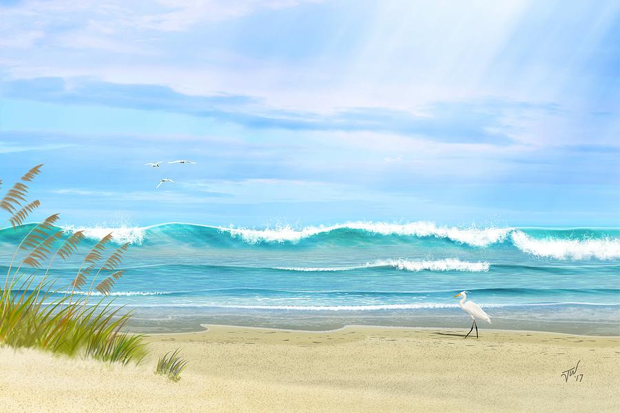 Oceanic Landscape Digital Art by John Wills