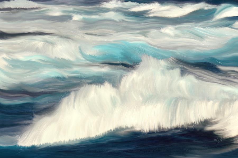 Oceans Blue Painting by Mark Taylor - Fine Art America
