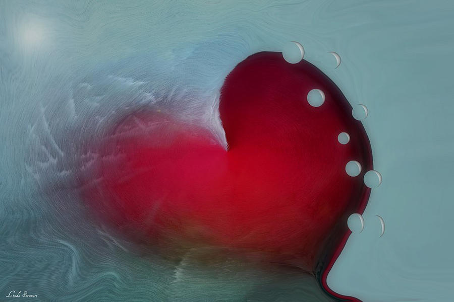 Oceans Heart Digital Art by Linda Sannuti