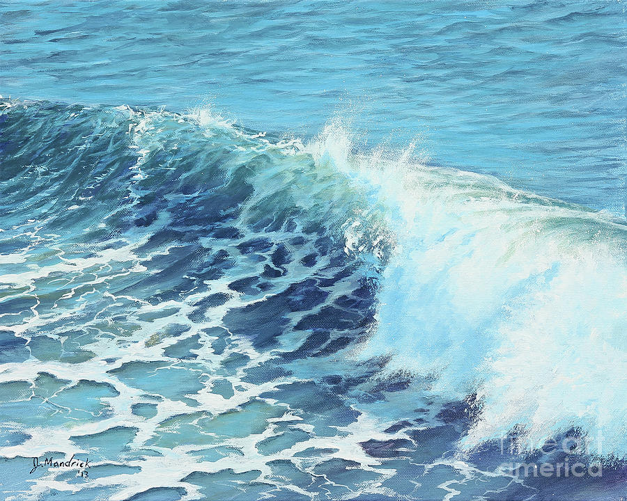 Oceans Might Painting by Joe Mandrick