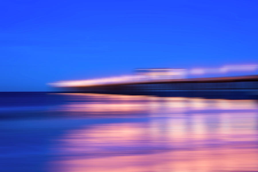 Oceanside Pier Abstract Blur Photograph by Joseph S Giacalone