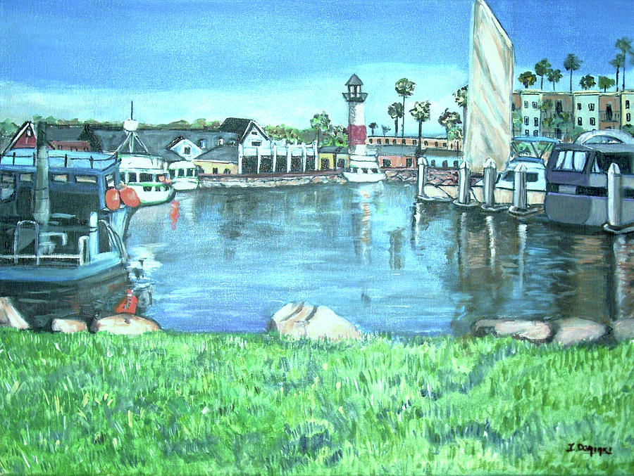 Oceanside Harbor Painting by Teresa Dominici - Pixels