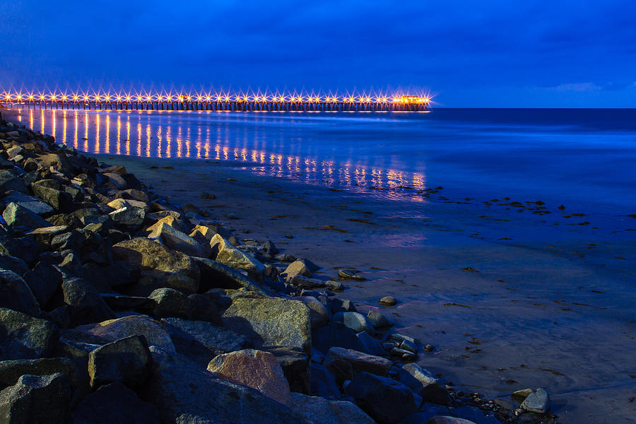 Oceanside Pier at Night 3 Photograph by Ben Graham