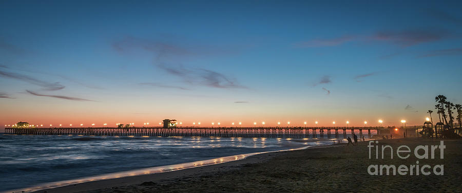 Oceanside Pier at Sunset Photograph by David Levin
