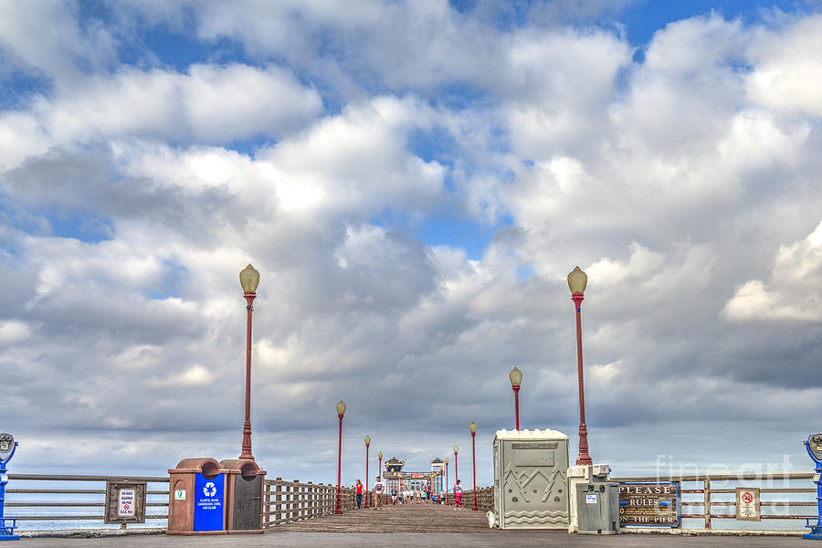 Oceanside Pier Cloudy Morning Photograph by David Zanzinger