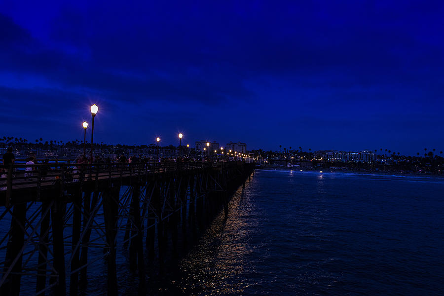 Oceanside Pier Night Image Photograph by JG Thompson