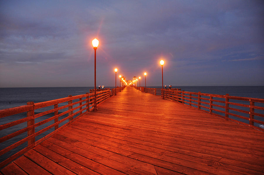 Oceanside Pier Sunrise Photograph by Kelly Wade
