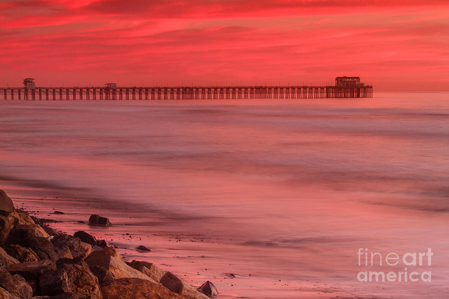 Oceanside Pier Sunset 4 Photograph by Ben Graham