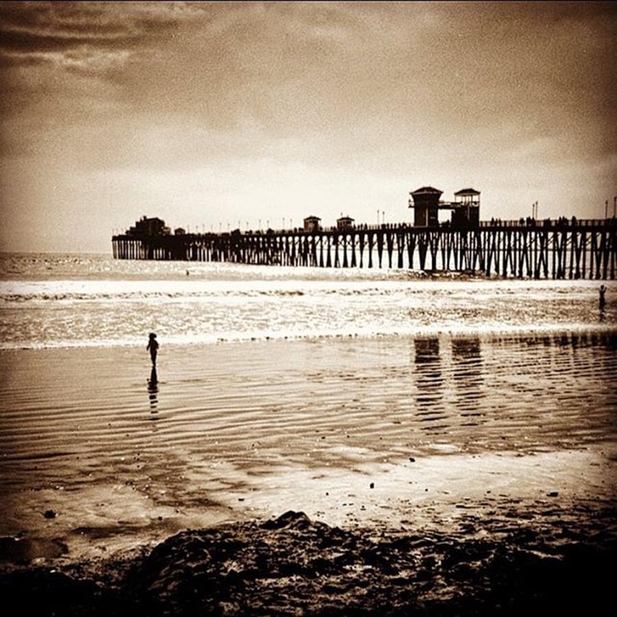 Camera Photograph - Oceanside Pier. This Was Shot With A by Alex Snay