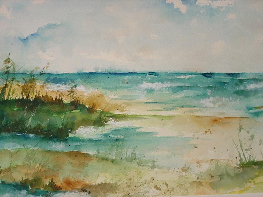Oceanside Painting by Robin Miller-Bookhout