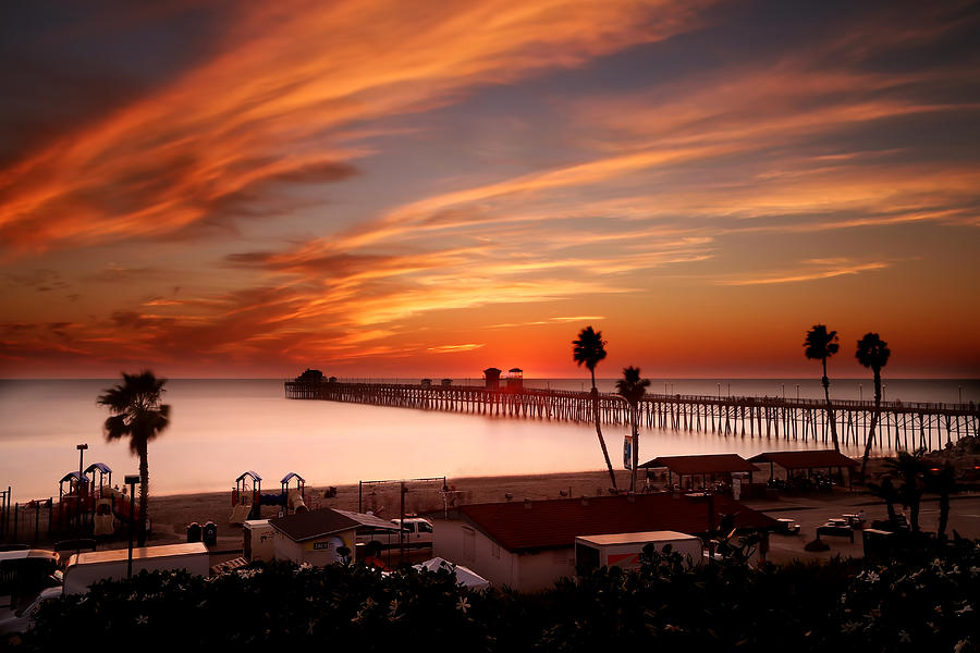 Oceanside Sunset 10 Photograph by Larry Marshall
