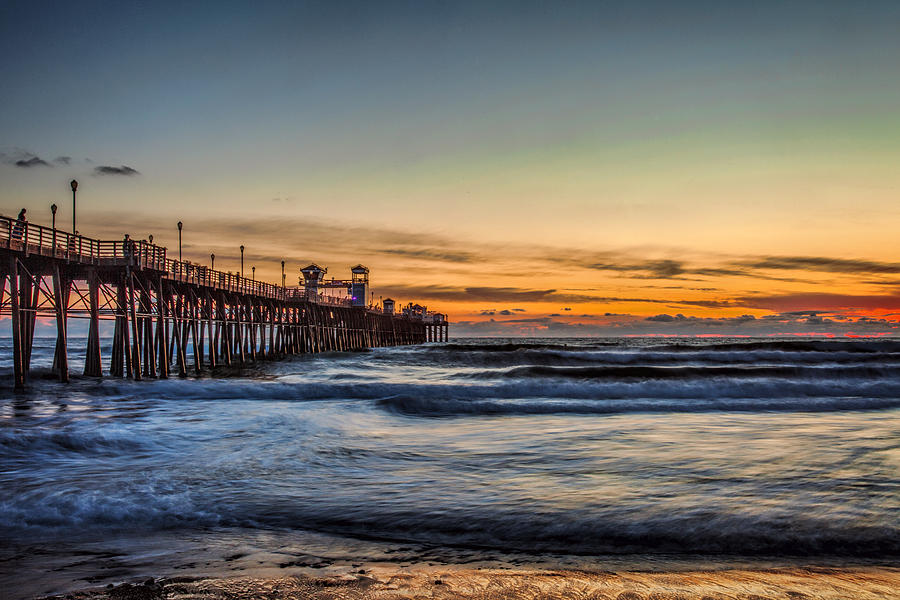 Oceanside Sunset II Photograph by Diana Powell