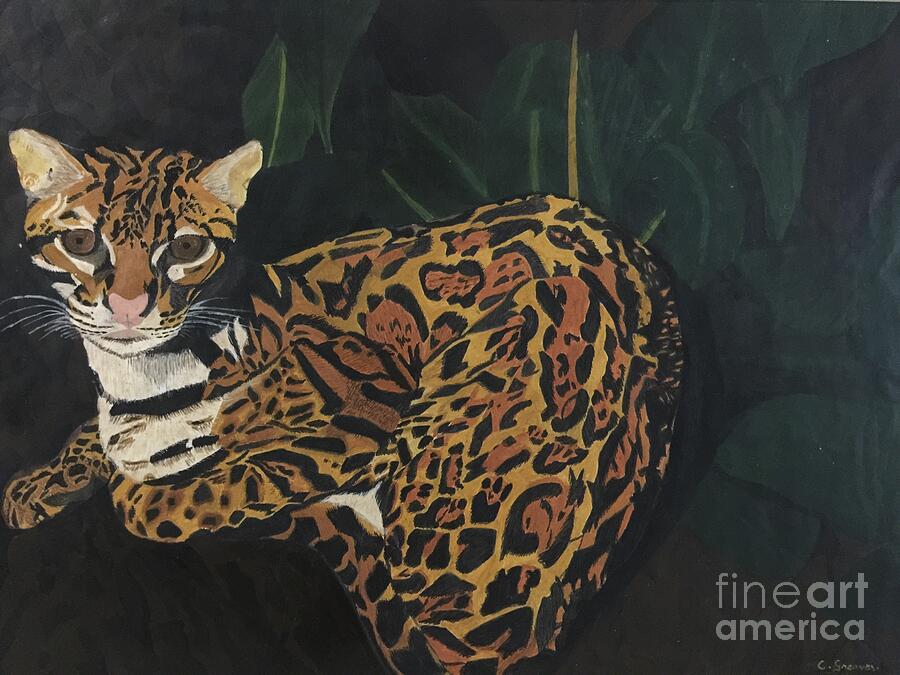 Ocelot At Rest Painting