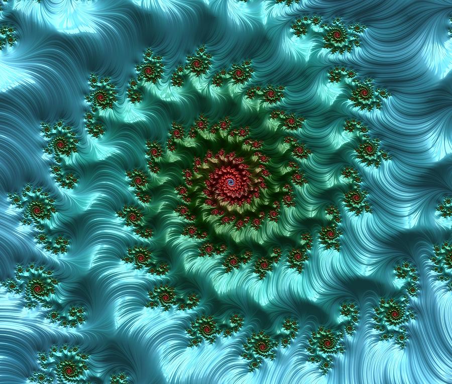 Ocean Abstract Digital Art by Marianna Mills